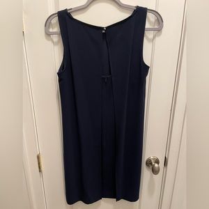 Elegant Trina Turk Navy Sheath Dress with Cape/Key Hole Size 4